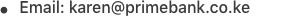 prime bank karen email