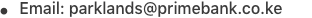 prime bank parklands email