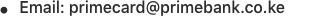 prime bank primecard email
